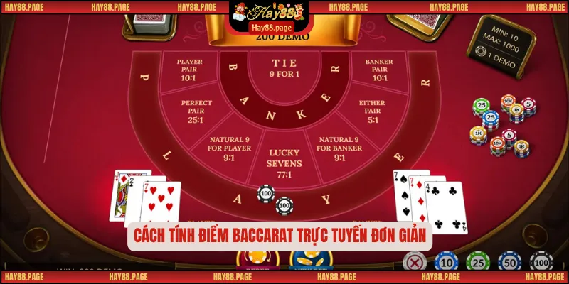 Cách tính điểm baccarat trực tuyến đơn giản